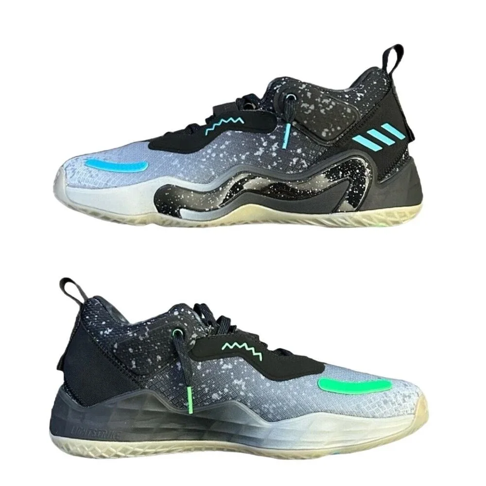 Adidas D.O.N. Issue‎ 3 GCA Xbox 360 Mitchell Black Grey Men Basketball Size 8.5